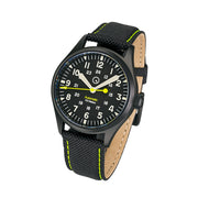 Islander Mitchel Automatic Field Watch with Black DLC SS Case and an AR Sapphire Crystal #ISL-82 tilt