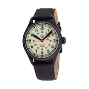 Islander ISL-83 Black DLC Automatic Field Watch with Luminous Dial Back