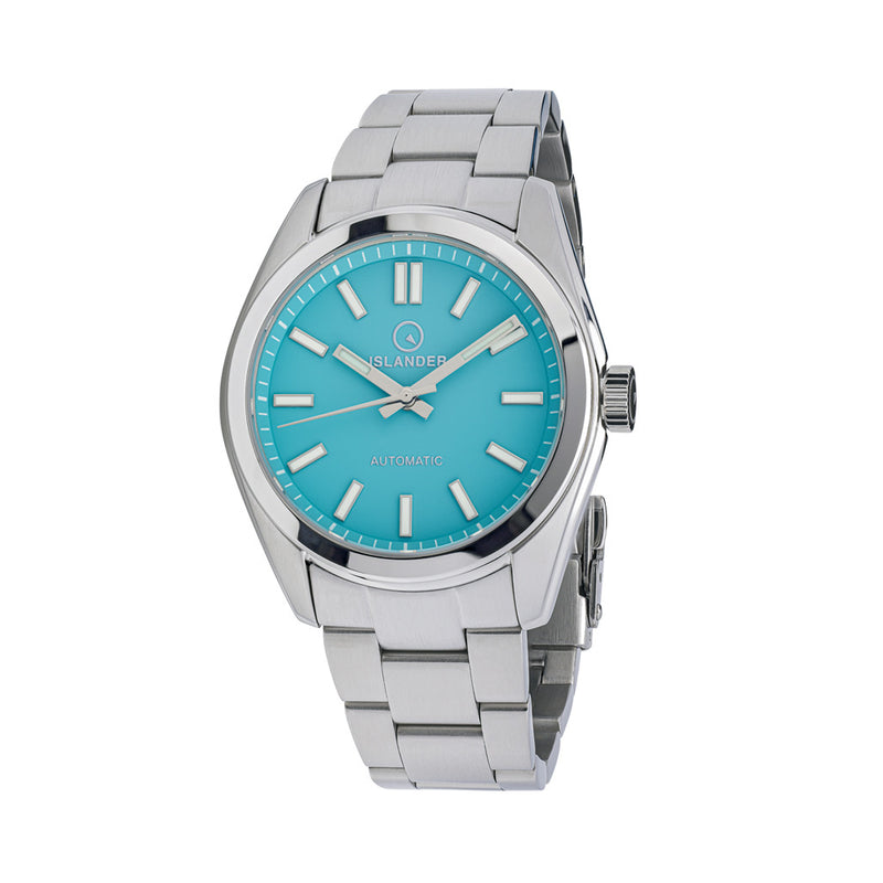 Islander Brookville Hi-Beat Automatic Dress Watch with Robin's Egg Blue Dial, AR Sapphire Crystal #ISL-85 zoom
