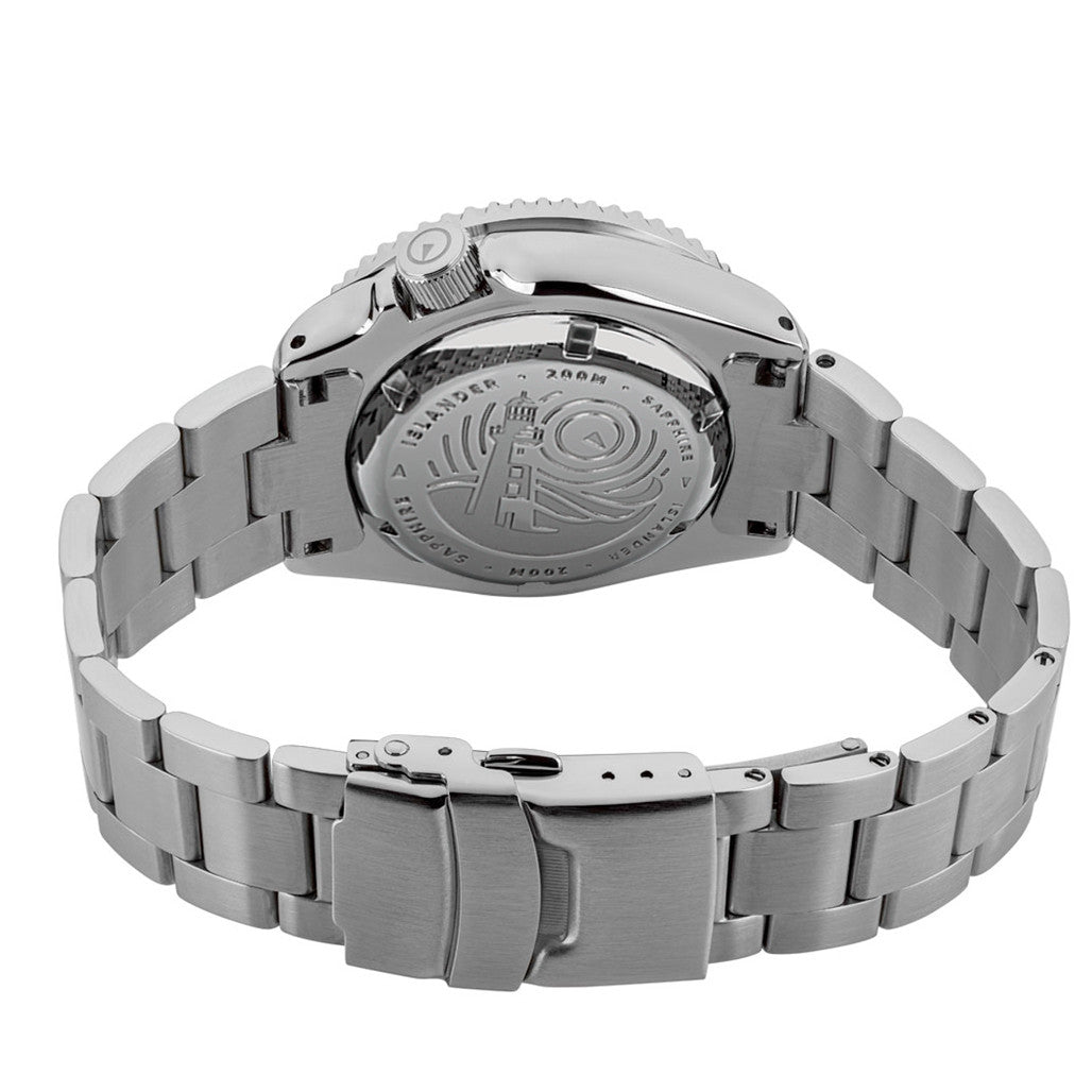 Islander Pilot-Style Dial Automatic Dive Watch with Bracelet, AR