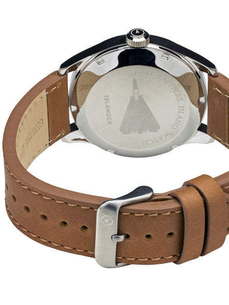 Islander Automatic Aviator Pilot Watch with Leather Strap and an Anti-Reflective Sapphire Crystal #ISL-99