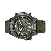 Citizen Promaster Land Ani-Digi Watch with Green Dial #JV1005-02W