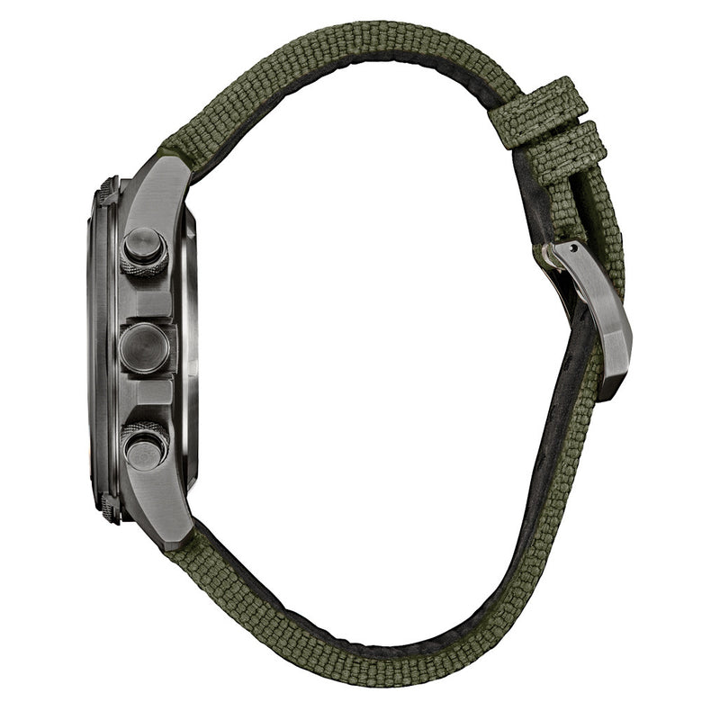 Citizen Promaster Land Ani-Digi Watch with Green Dial #JV1005-02W