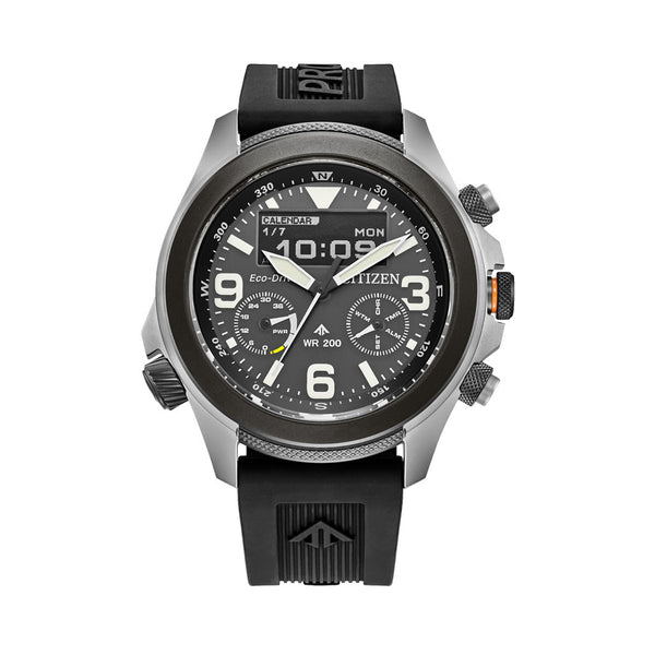 Citizen Promaster Land Ani-Digi Watch with Black Dial #JV1007-07E