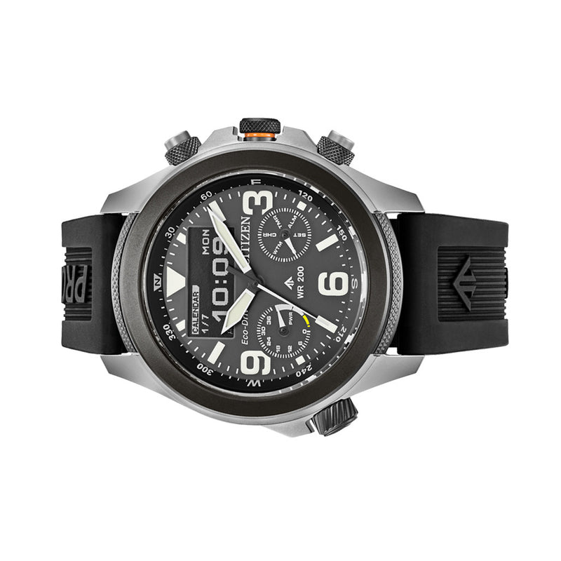 Citizen Promaster Land Ani-Digi Watch with Black Dial #JV1007-07E