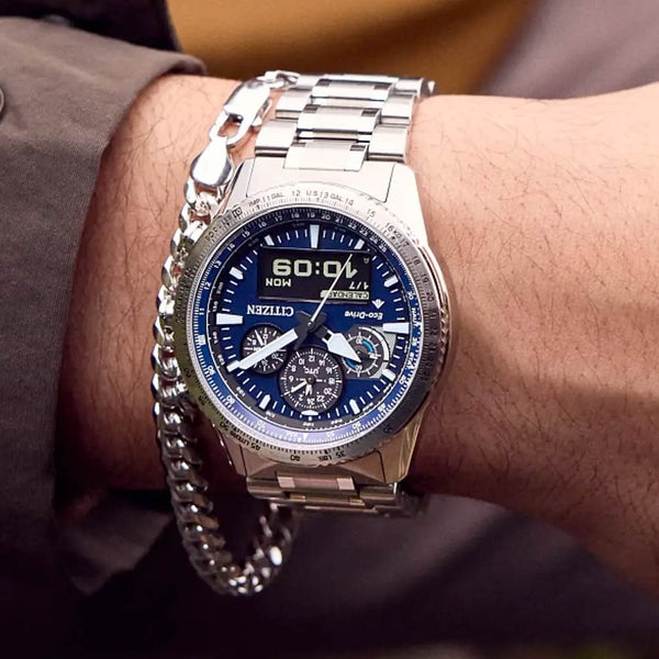 Citizen Eco-Drive Promaster Skyhawk U380 with Blue Dial #JV2000-51L