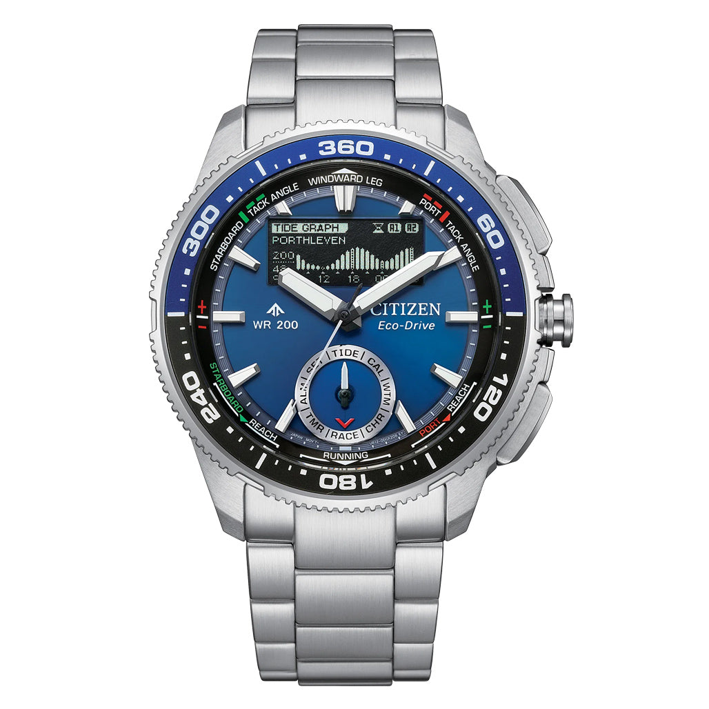 Citizen Eco-Drive Promaster WaveTracker in Blue #JV3006-50L — Long
