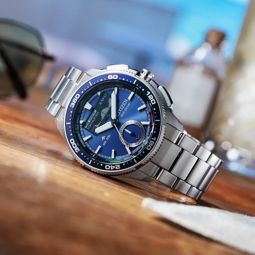 Citizen Eco-Drive Promaster WaveTracker in Blue #JV3006-50L — Long