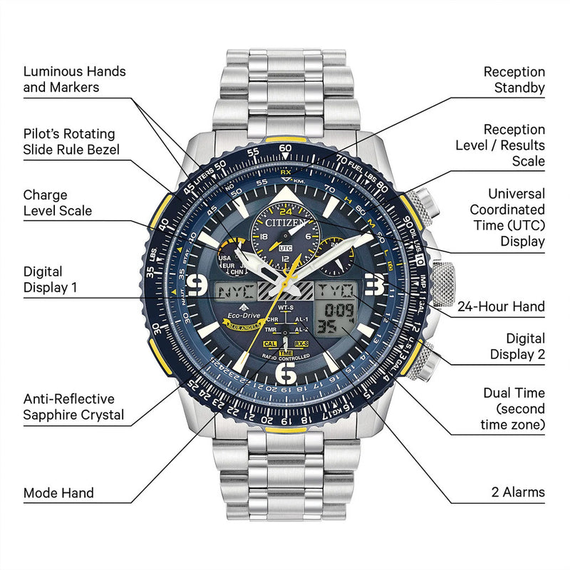 Citizen Promaster Blue Angels Skyhawk A-T Solar Watch #JY8078-52L