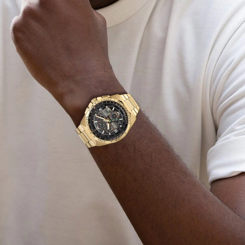 Citizen Promaster Skyhawk A-T Chronograph Goldtone Limited Edition #JY8144-50E