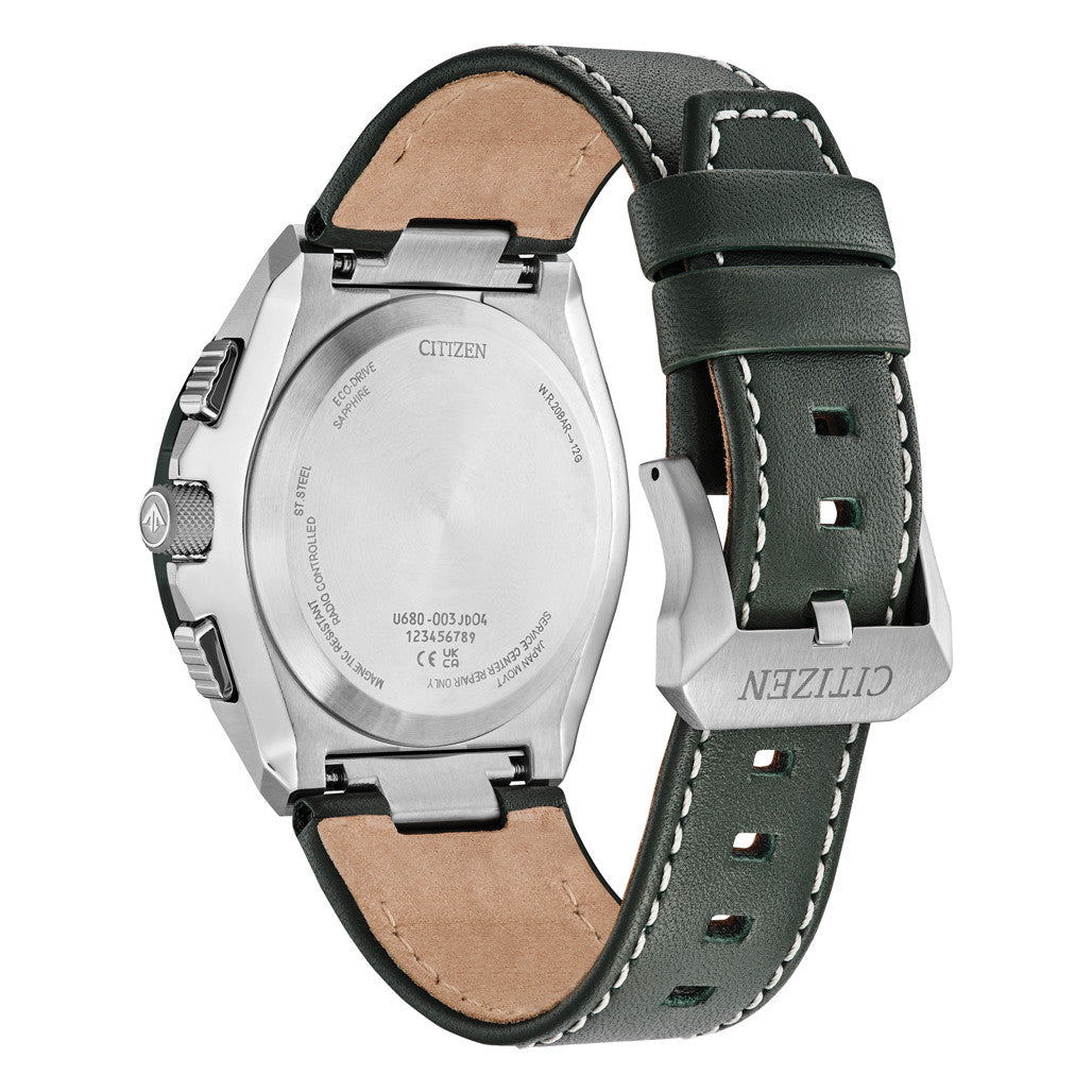 Citizen Promaster Skyhawk A-T Solar Watch with Green Dial #JY8147