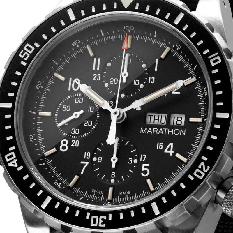 Marathon Swiss Made, CSAR Automatic Valjoux 7750 Chronograph with Sapphire Crystal #WW194014 dial
