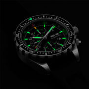 Marathon Swiss Made, CSAR Automatic Valjoux 7750 Chronograph with Sapphire Crystal #WW194014 lime
