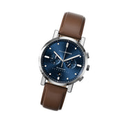 Henry Archer Kvantum Meca-Quartz Chronograph with Blue Dial #HAC-KTM-APK-WTN tilt