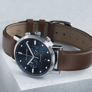 Henry Archer Kvantum Meca-Quartz Chronograph with Blue Dial #HAC-KTM-APK-WTN lifestyle
