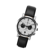 Henry Archer Kvantum Meca-Quartz Chronograph with White Dial #HAC-KTM-VEK-NRO tilt