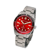 Spinnaker x Islander Croft Limited Edition Hi-Beat Watch with Sunburst Red Dial #SP-5094-LIW11 tilt