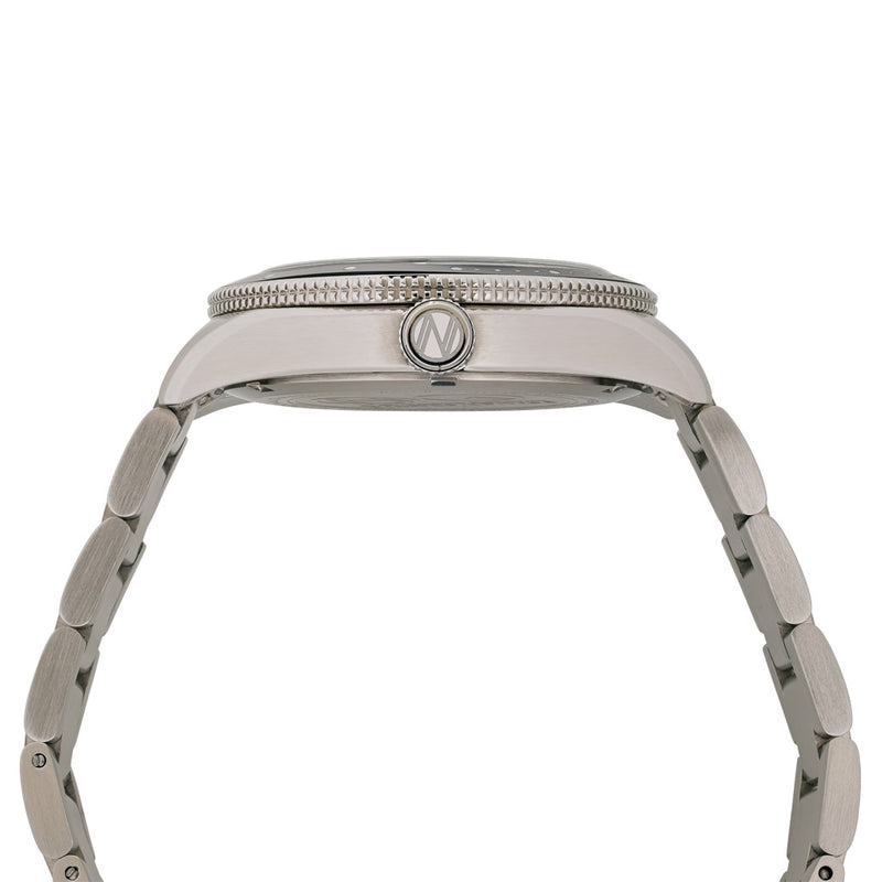 Spinnaker x Islander Croft Limited Edition Hi-Beat Watch with Sand White Dial #SP-5094-LIW33 crown
