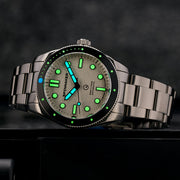 Spinnaker x Islander Croft Limited Edition Hi-Beat Watch with Sand White Dial #SP-5094-LIW33 lume