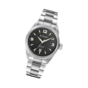 Le Jour Brooklyn Swiss Automatic Dress watch with Black Hobnail Dial #LJ-BR-001 tilt