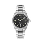 Le Jour Brooklyn Swiss Automatic Dress watch with Black Hobnail Dial #LJ-BR-001