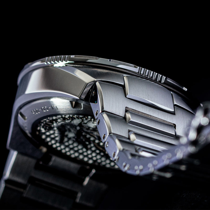 Le Jour Coral Automatic Swiss Dive Watch with Black Textured Dial #LJ-CD-001 band