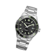 Le Jour Coral Automatic Swiss Dive Watch with Black Textured Dial #LJ-CD-001 tilt