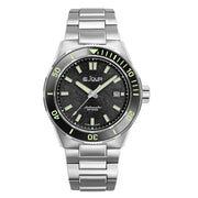 Le Jour Coral Automatic Swiss Dive Watch with Black Textured Dial #LJ-CD-001 zoom