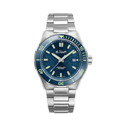 Le Jour Coral Automatic Swiss Dive Watch with Blue Textured Dial #LJ-CD-002