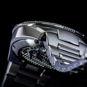 Le Jour Coral Automatic Swiss Dive Watch with Grey Textured Dial #LJ-CD-003 band