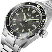Le Jour Coral Automatic Swiss Dive Watch with Grey Textured Dial #LJ-CD-003 lifestyle