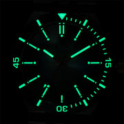 Le Jour Delmare Swiss Dive Watch with Fume Grey Dial #LJ-DM-004 lume