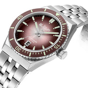 Le Jour Delmare Swiss Dive Watch with Fume Brown Dial #LJ-DM-005 side