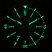 Le Jour Delmare Swiss Dive Watch with Fume Brown Dial #LJ-DM-005 lume