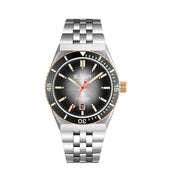 Le Jour Delmare Swiss Dive Watch with Fume Black Dial and Rose Gold Accents #LJ-DM-006