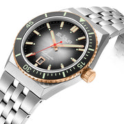 Le Jour Delmare Swiss Dive Watch with Fume Black Dial and Rose Gold Accents #LJ-DM-006 side