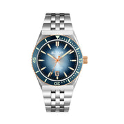 Le Jour Delmare Swiss Dive Watch with Fume Blue Dial and Rose Gold Accents #LJ-DM-008
