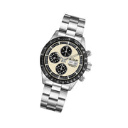Le Jour Le Mans Swiss Automatic Chronograph with Ivory Dial #LJ-LM-001 tilt
