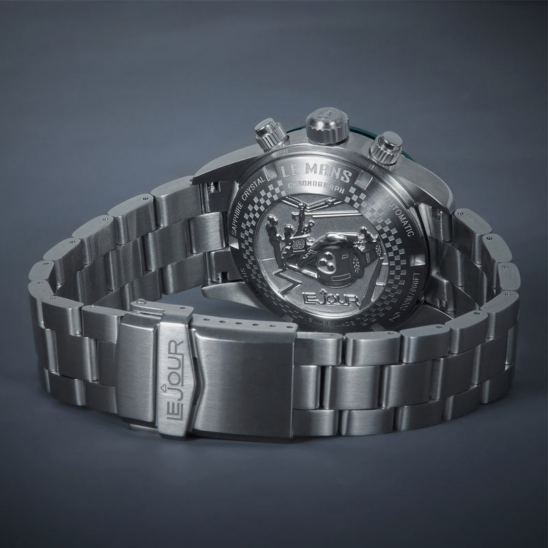Le Jour Le Mans Swiss Automatic Chronograph with Black Dial #LJ-LM-006 back