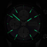 Le Jour Le Mans Swiss Automatic Chronograph with Black Dial #LJ-LM-006 lume