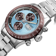 Le Jour Le Mans Swiss Automatic Chronograph with Ice Blue Dial #LJ-LM-009 lifestyle