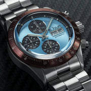 Le Jour Le Mans Swiss Automatic Chronograph with Ice Blue Dial #LJ-LM-009 lifestyle