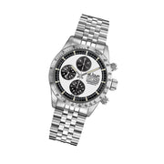 Le Jour Le Mans Swiss Automatic Chronograph with White Dial #LJ-LM-010 tilt