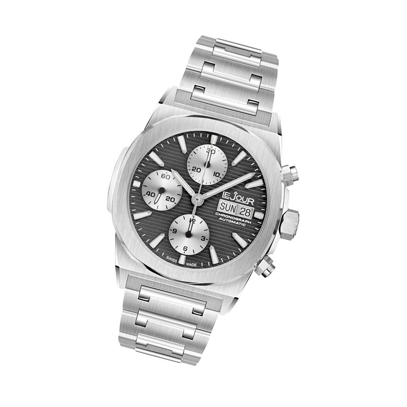 Le Jour Rally Monte-Carlo Automatic Chronograph with Black Dial #LJ-RMC-001 tilt