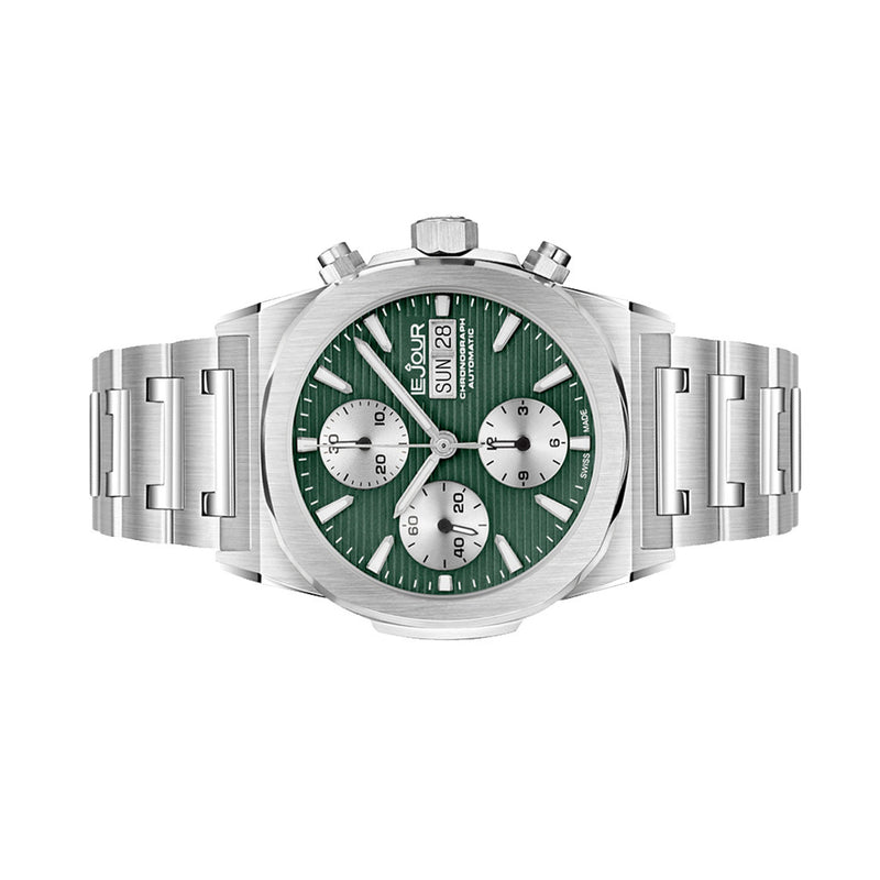 Le Jour Rally Monte-Carlo Automatic Chronograph with Dark Green Dial #LJ-RMC-004 side