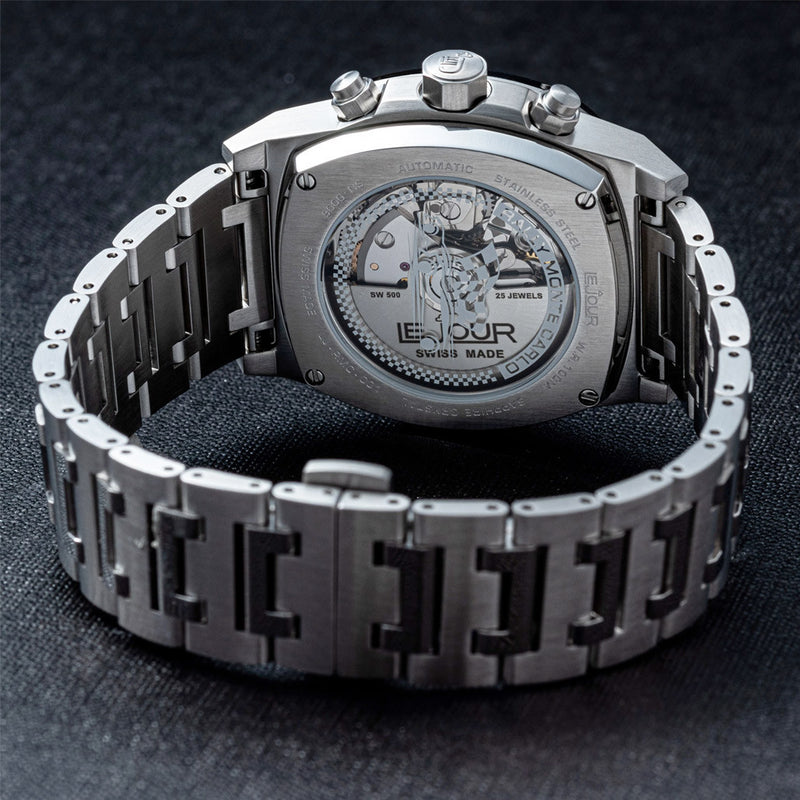 Le Jour Rally Monte-Carlo Automatic Chronograph with Light Blue Dial #LJ-RMC-005 back