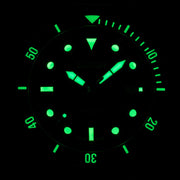 Le Jour Seacolt Automatic Swiss Dive Watch with Blue Textured Dial #LJ-SCD-002 lume