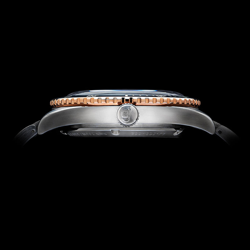 Le Jour Seacolt Automatic Swiss Dive Watch with Grey Textured Dial #LJ-SCD-003 crown