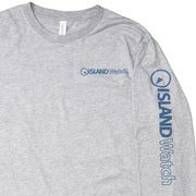 Island Watch Long-Sleeve Unisex T-Shirt in Grey #LSTS-G front