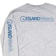 Island Watch Long-Sleeve Unisex T-Shirt in Grey #LSTS-G back
